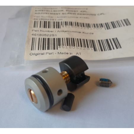 ŚRUBA REGULACJI ODBICIA Z OPRAWĄ WP KTM HUSQV GAS