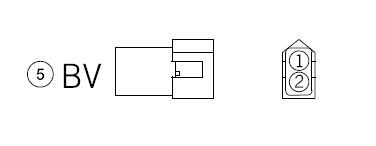 WTYCZKA TYP BV 2-piny KTM