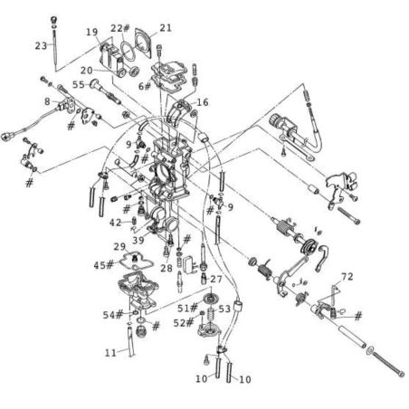 ZESTAW USZCZELEK KTM GAŻNIK KEIHIN FCR 39