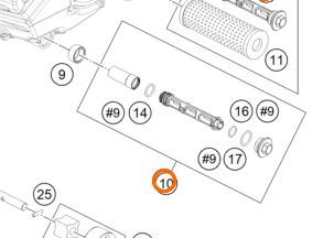 SIATKA FILTR OLEJU NA SSANIU POMPY,KOREK,ORING KTM