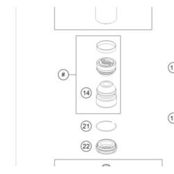 AMORTYZATOR ZESTAW NAPR. GŁOWICA ZDERZAK WP KTM