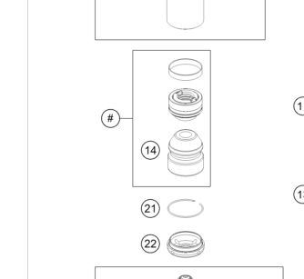 AMORTYZATOR ZESTAW NAPR. GŁOWICA ZDERZAK WP KTM
