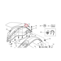 Osłona boczna baku prawa Yamaha YZF-R 125 VPBC3
