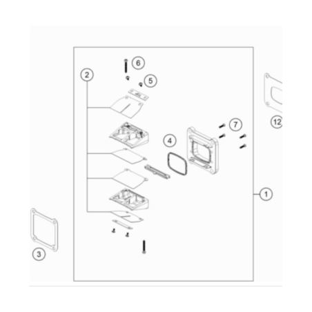 MEMBRANY ZAWÓR DOLOT 2T ZESTAW KTM 2014 -