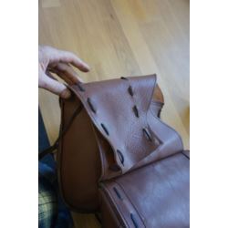 SAKWY MOTOCYKLOWE SKÓRZANE MAŁE THROW-OVER BAGS