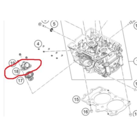 POKRYWA TERMOSTATU Z KRÓĆCEM RURY,TWORZYWO