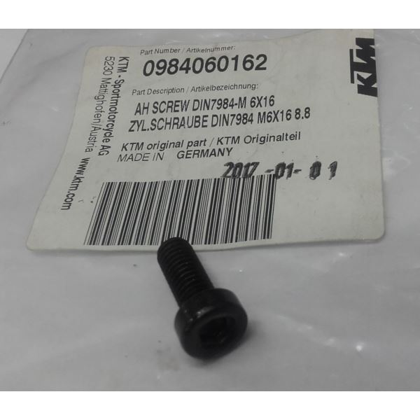 ŚRUBA KTM DIN7984-M6x16