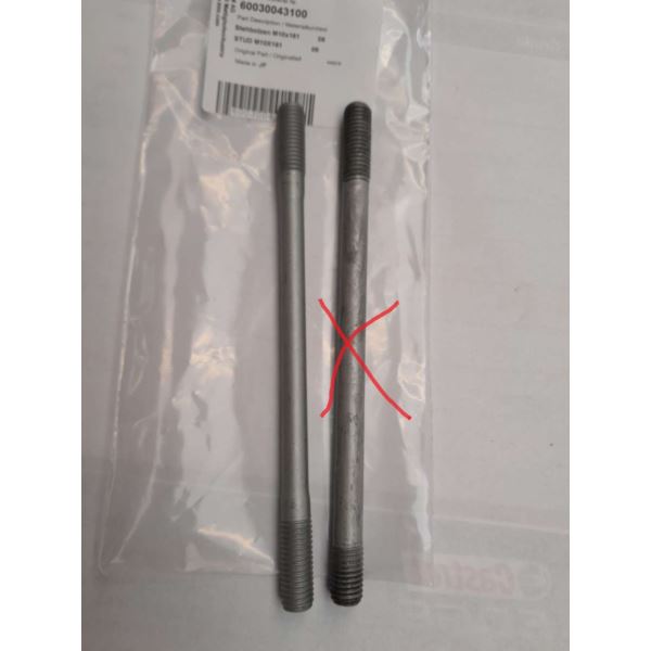 SZPILKA GŁOWICY M10x161 KTM 990 LC8