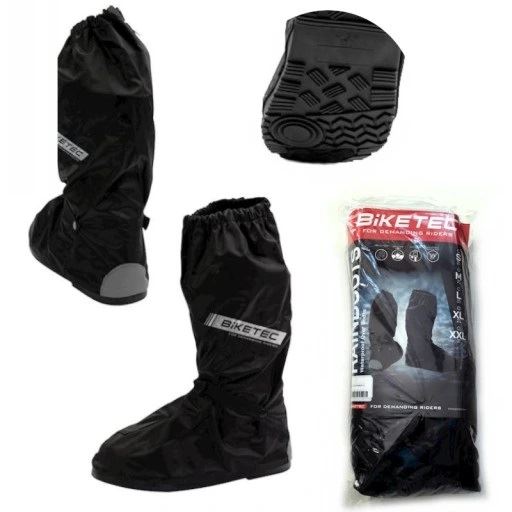 NAKŁADKI NA BUTY BIKETECH P/DESZCZ CZARNE 44-45