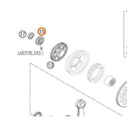 NAKRĘTKA KTM M20x1.5 LEWA