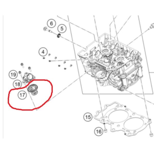 TERMOSTAT Z USZCZ.75st. KTM790 zamień 63635017000